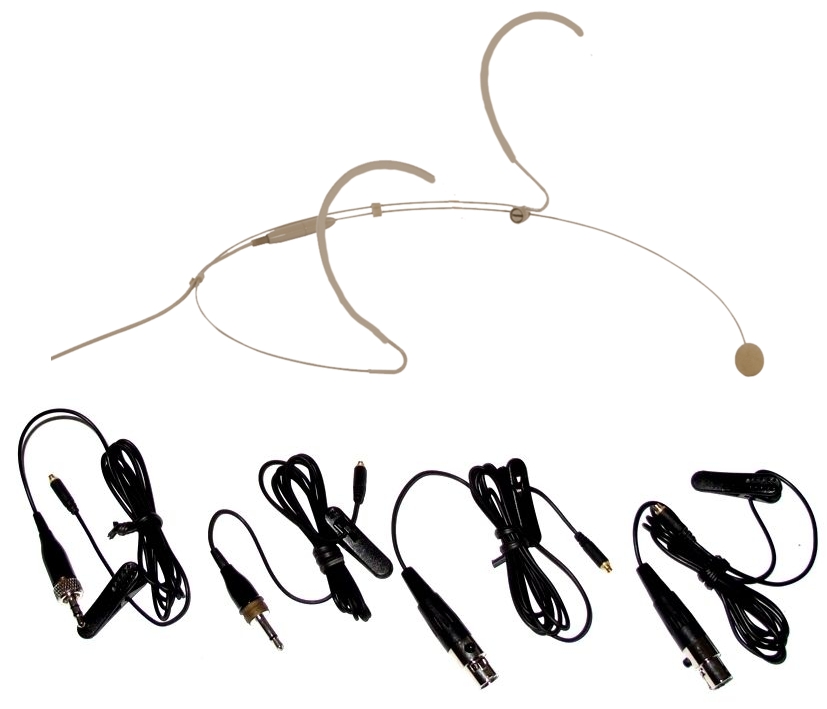 Headset Mikrofon Nackenbügelmikrofon CMX726 SKIN mit 4-versch Steckern für AKG Sennheiser Shure hautfarben Headset Mikrofon Nackenbügelmikrofon CMX726 SKIN mit 4-versch Steckern für AKG Sennheiser Shure hautfarben