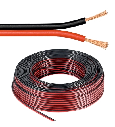 42-773-00380_25m_2x15qmm_lautsprecherkabel 10m Litzenkabel 2x 1,5qmm Ring Rot-Schwarz Litze 100% CU