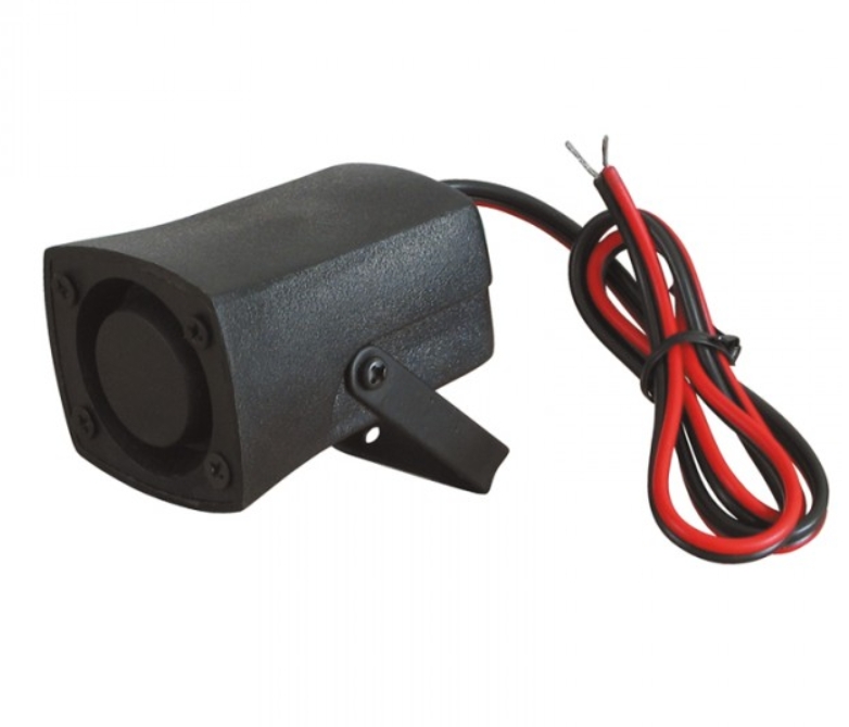 12V_Sirene_7-15V_79-222-00004 6V 12V Sirene 107dB Piezo Alarmsirene Buzzer Signalgeber Alarmgeber