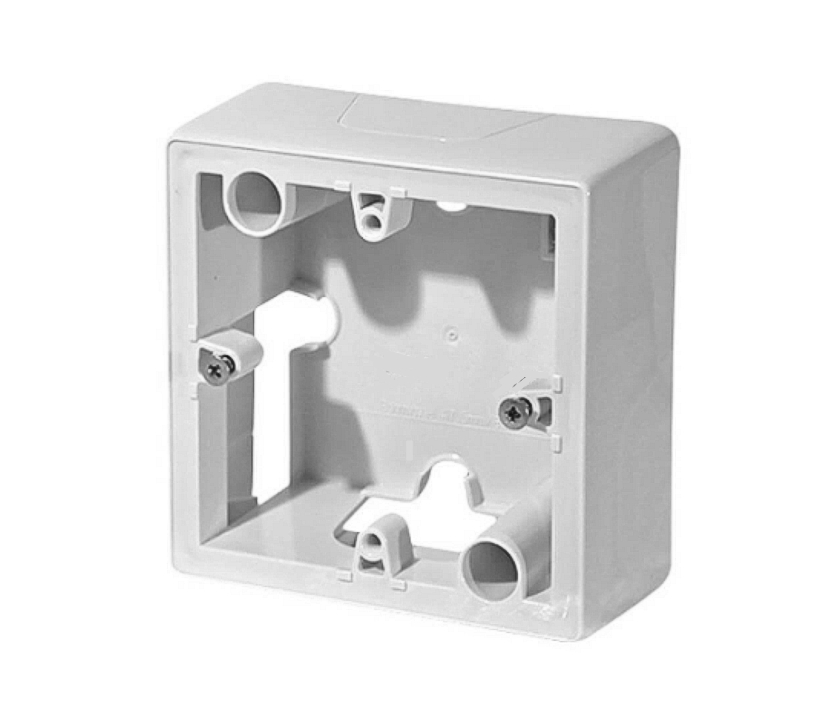 85-771-00491 Aufputzrahmen 90x90mm Ultraweiss oben 80x80mm Universal