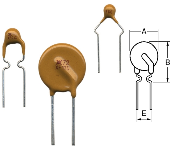 1,3A Polyfuse Polyswitch 1350mA Schutzelement