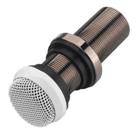 Einbaumikrofon-ECM10WS-Bild01 Einbaumikrofon Electretmikrofon Deckenmikrofon Mikrofon Weiss