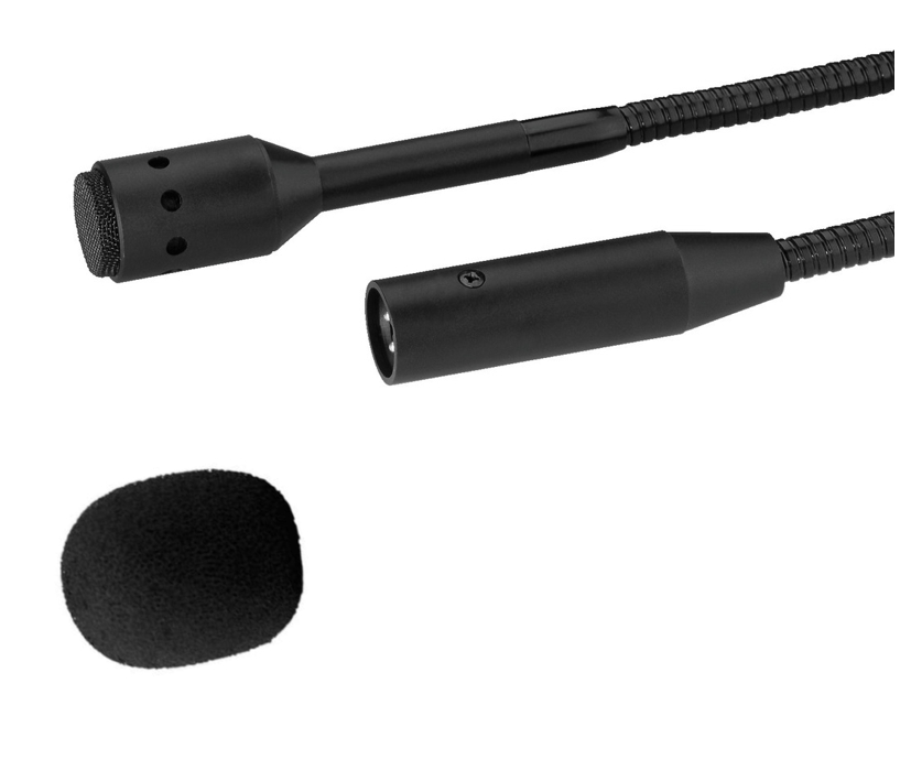 Mikrofon mit Schwanenhals 565mm Dynamisch Niere 500-ohm mit XLR-Stecker Mikrofon mit Schwanenhals 565mm Dynamisch Niere 500-ohm mit XLR-Stecker