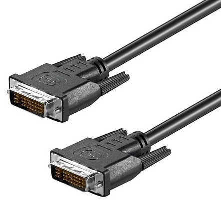 53-682-00390-DVI-Kabel 3m DVI Kabel 2xDVI-I Stecker DVI-24+5pol DualLink