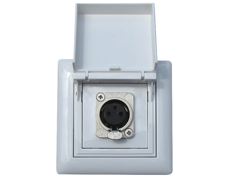XLR-Dose-mit-Klappe-Frontseite
