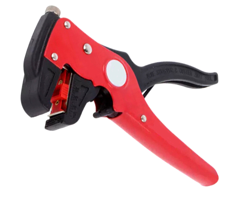 Abisolierzange für 0,2-4qm Automatik Abisolierzange mit Kabelschneider für Rundkabel und Flachkabel 