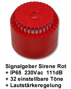 daeb9f33ab4ab4e1287825e4d389d636 24V oder 230V Sirene