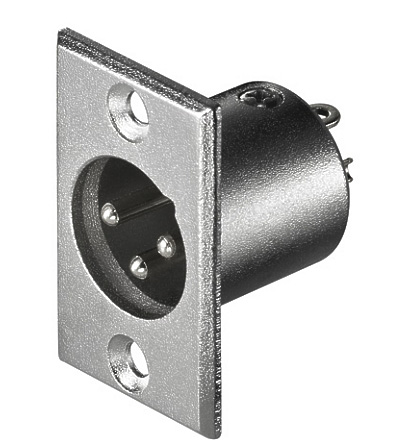 39-852-00110_2015_01 3pol XLR Einbaustecker Metallausführung
