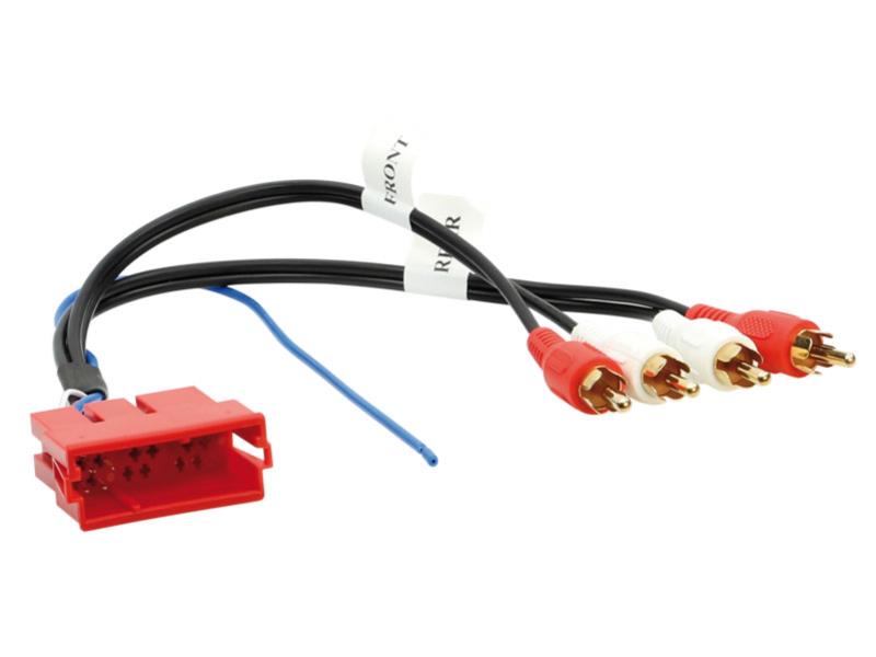 Audi_Adapter_A3_A4_A6_A8_TT_41-153-00620 AUDI Autoradio Adapter AUDI A3 A4 A6 A8 TT von 20pol auf 4xCinchstecker