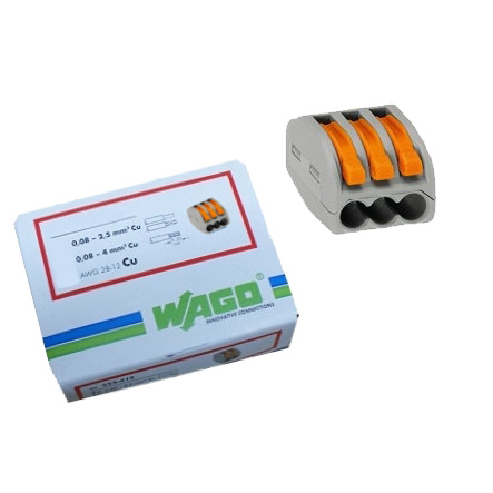 WAGO Klemme 3-Leiter 50er-Pack
