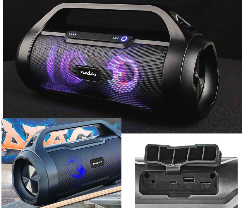 Musikanlage USB MP3 Bluetooth Siri Aux 120W mit Lithium-Akku bis 6-Stunden Spielzeit BB310 Musikanlage USB MP3 Bluetooth Siri Aux 120W mit Lithium-Akku bis 6-Stunden Spielzeit BB310