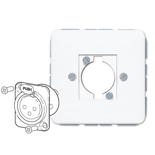 85-771-03300_Jung_DTYPE_Dose Dose für D-Type Einsätze Trägerrahmen mit Blende Jung
