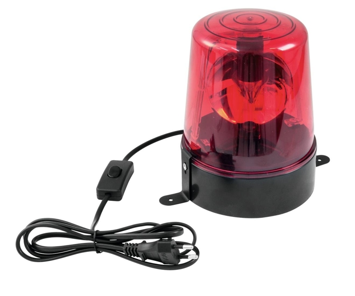 79-223-09020 Polizeilicht Alarmlicht ROT 230V Drehlicht mit 230V LED Birne