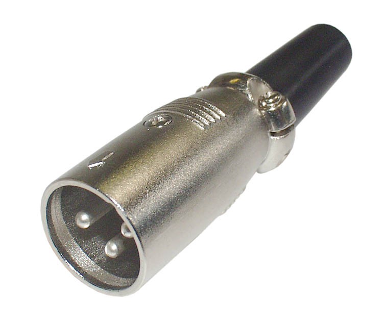 39-852-00080-XLR02SMZ 3pol XLR Stecker Metallausführung