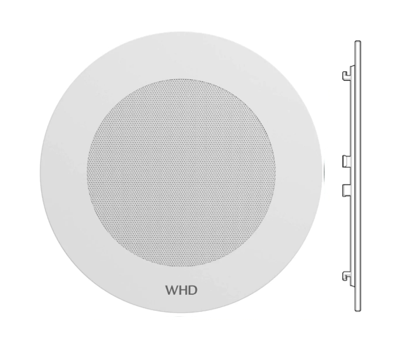 88-500-01534_KBRW_Basic_M240_Blende_fuer_MR240_B01 Blende Abdeckung Kunststoff Weiss Rund für MR240 Lautsprecher KBW Basic M240