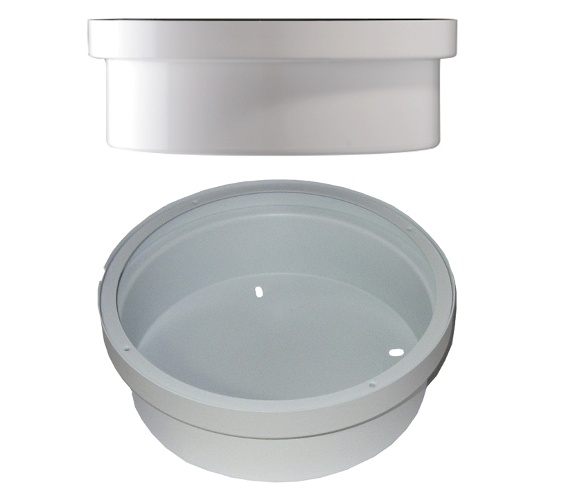 88-500-01540_WHD_AGR240_Zopf_Rund_WS_2022_12 Aufputzgehäuse AGR240 Rund passend zu WHD MR240 Serie Weiss