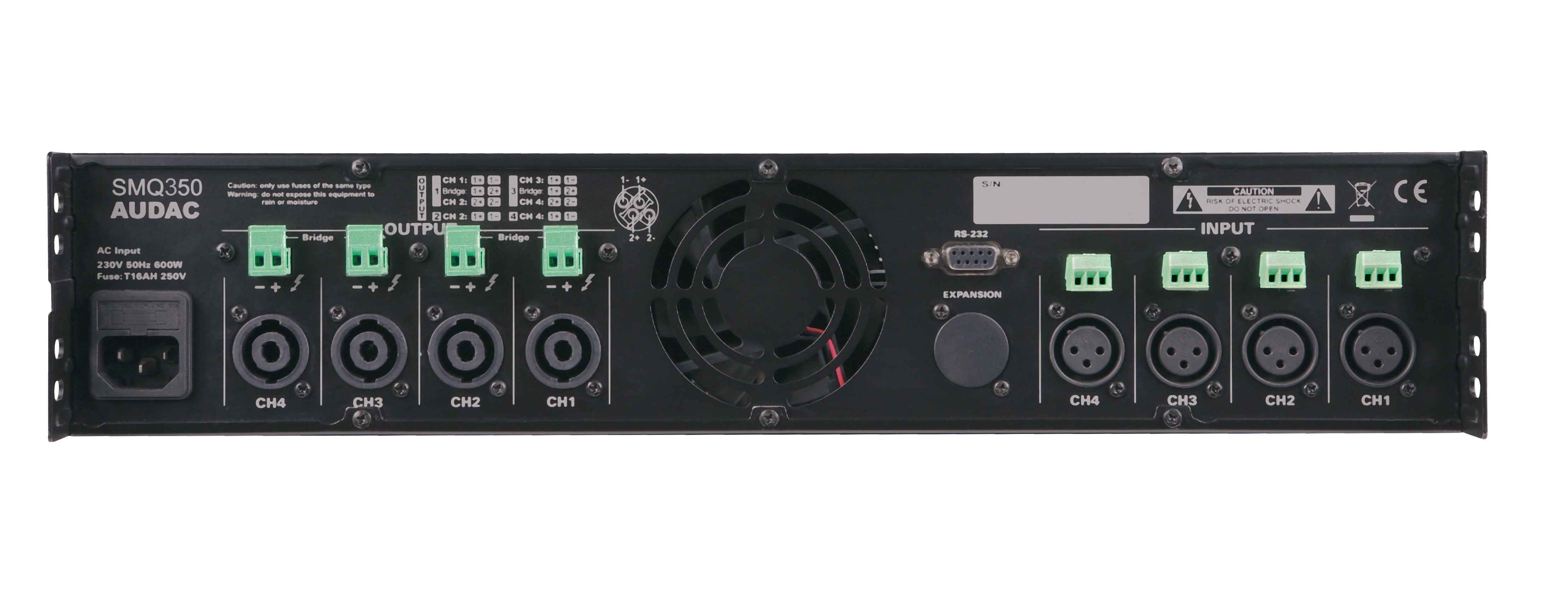 Audac_SMQ350_4x350W_Endstufe_Back