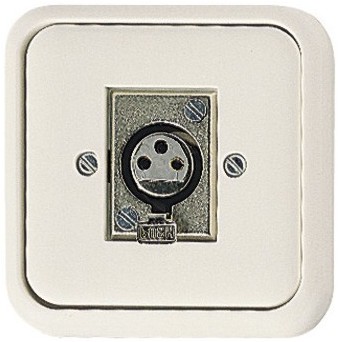 LS-und-Mikrofonanschlussdose-UPB2-85-771-03000-Henri-de XLR Dose UP NF Mikrofondose Lautsprecherdose UP Unterputz 3pol XLR Buchse