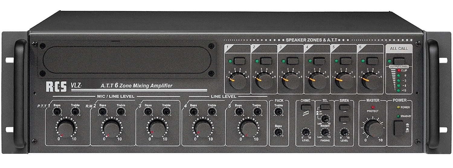 6-zonen_Verstaerker_88-404-00790_VLZ-Serie ELA Verstärker 800W 6-Zonen Regelung VLZ6600A 100V ELA Zentrale mit 6Eingänge
