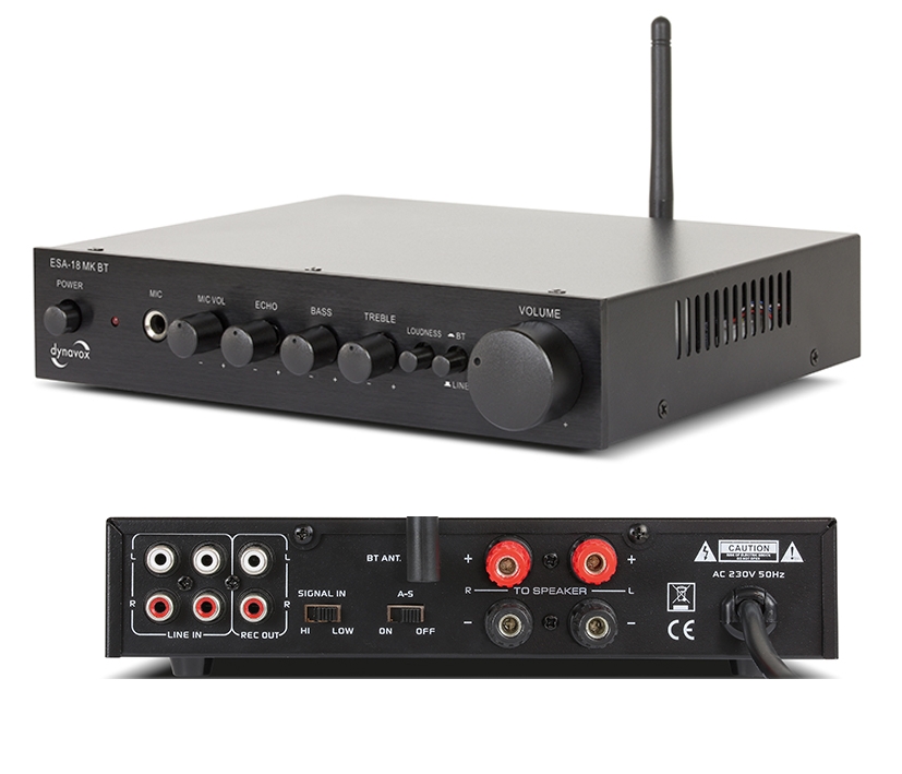 Verstaerker_mit_Bluetooth_88-850-00570 Stereo Mini Verstärker 2x75Watt mit Bluetooth Digital ESA18MK-BT Schwarz