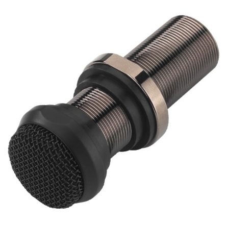 Einbaumikrofon-ECM10SW-Bild01 Einbaumikrofon Electretmikrofon Deckenmikrofon Mikrofon Schwarz