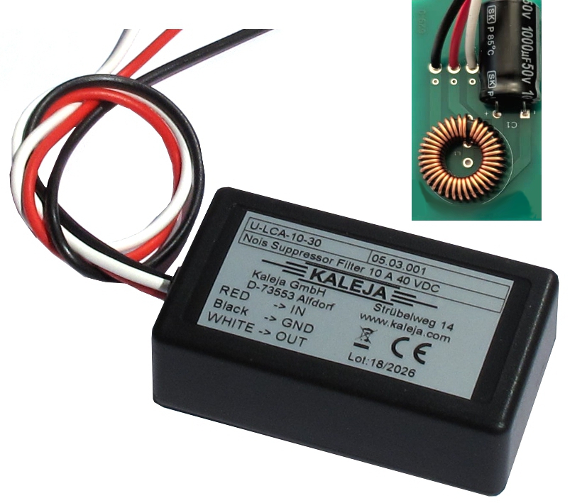 24V KFZ Entstörer Entstörfilter bis 10/20A einsetzbar auch bei 6V 12V 24V 36V 48V