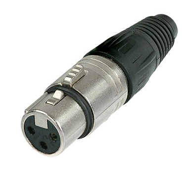 39-852-00091 3pol XLR Kupplung Metallausführung NC3FX