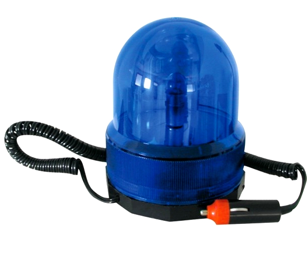 Polizeilicht-Blau-79-223-01070 Alarmlicht 12V Drehlicht mit Magnet Blau Polizeilicht
