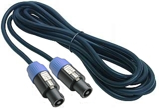 42-685-00265 15m Lautsprecherkabel 2x 2,5qmm mit PA-Stecker Schwarz