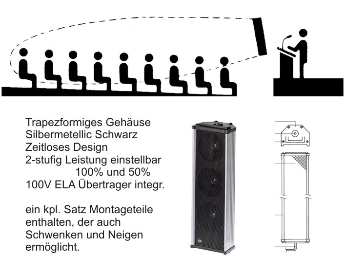 Tonsaeule-Schwarz-LA-Serie