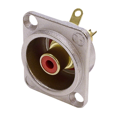 e0923dbc2a43540eb78a10af976d7502 Cinchbuchse Rot D-Type