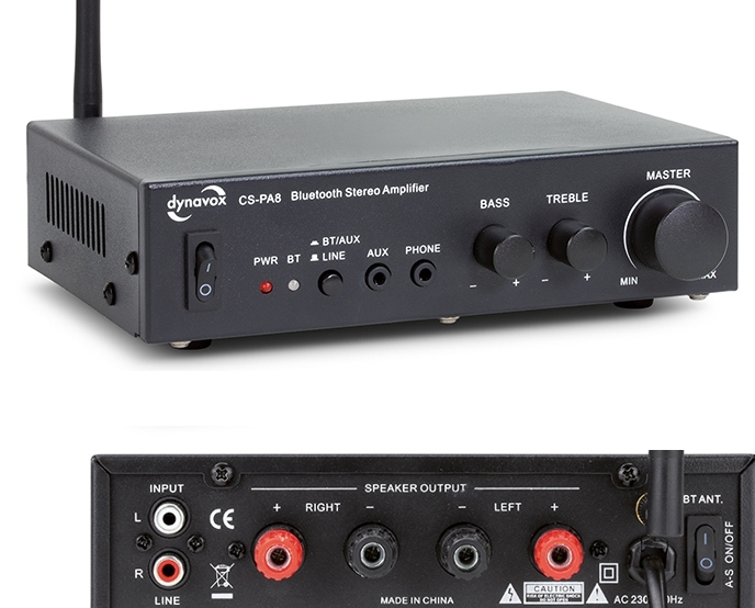 Mini_Verstaerker_mit_Bluetooth_88-850-00535_B2XzuMbdy4PcEFF Stereoverstärker mit Bluetooth 60W Mini-Verstärker mit Cincheingang CS-PA