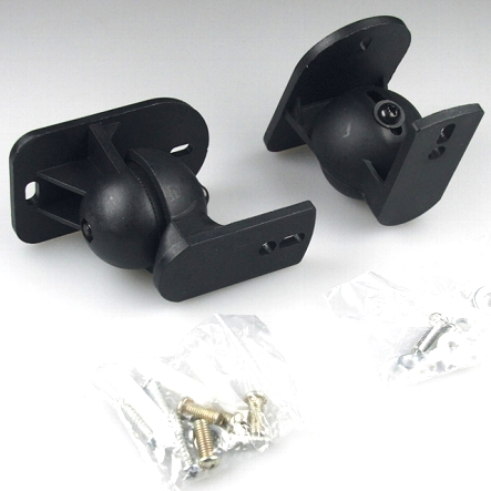 85-771-00028-Wandhalter Lautsprecherhalter Lautsprecher Wandhalter Boxenhalter Schwarz Paar