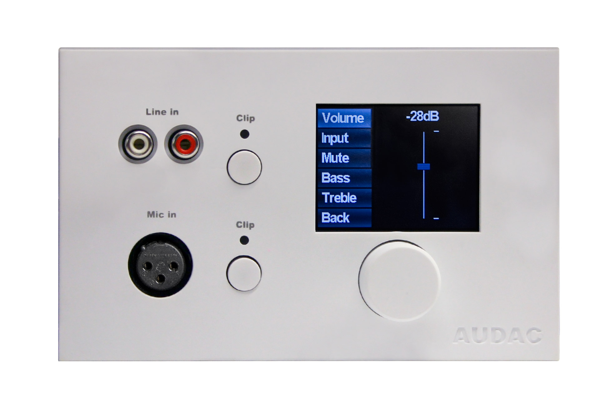 Audac MWX65 Weiss LCD-Wandpanel für MTX48 oder MTX88 Audiomatrix Audac MWX65 Weiss LCD-Wandpanel für MTX48 oder MTX88 Audiomatrix