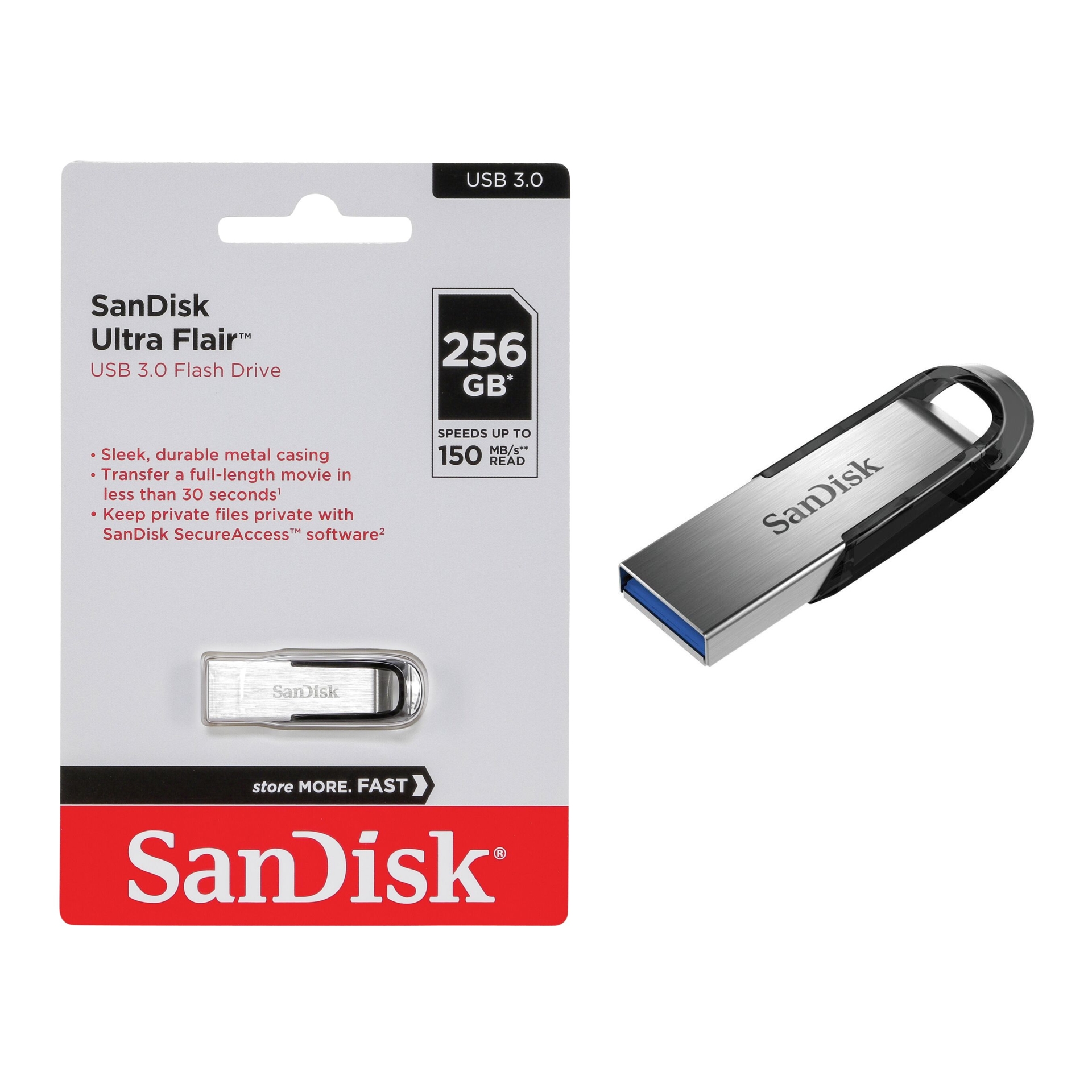 55-400-18409Fi6mZTkfSLzDZ 256GB USB Speicher USB3 SanDisk Cruzer Ultra Flair USB3.0