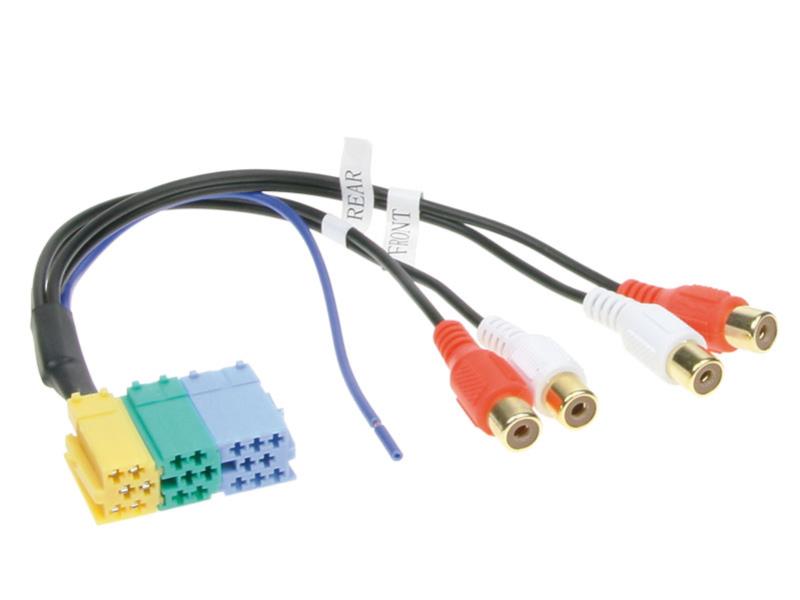 41-153-00610 LineOut Adapter 20pol DIN ISO Mini-ISO auf 4xCinchbuchsen mit Remote
