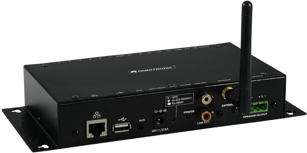 88-460-04000-Rear WLAN Player WIFI Player mit 2x25W Stereo-Verstärker Multiroom bis 6-Räume