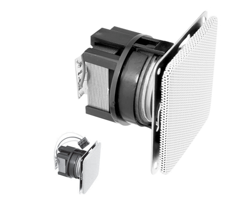 Steckdosen Lautsprecher mit 100V ELA Trafo Jung mit 68x68mm Innenblende Steckdosen Lautsprecher mit 100V ELA Trafo Jung mit 68x68mm Innenblende