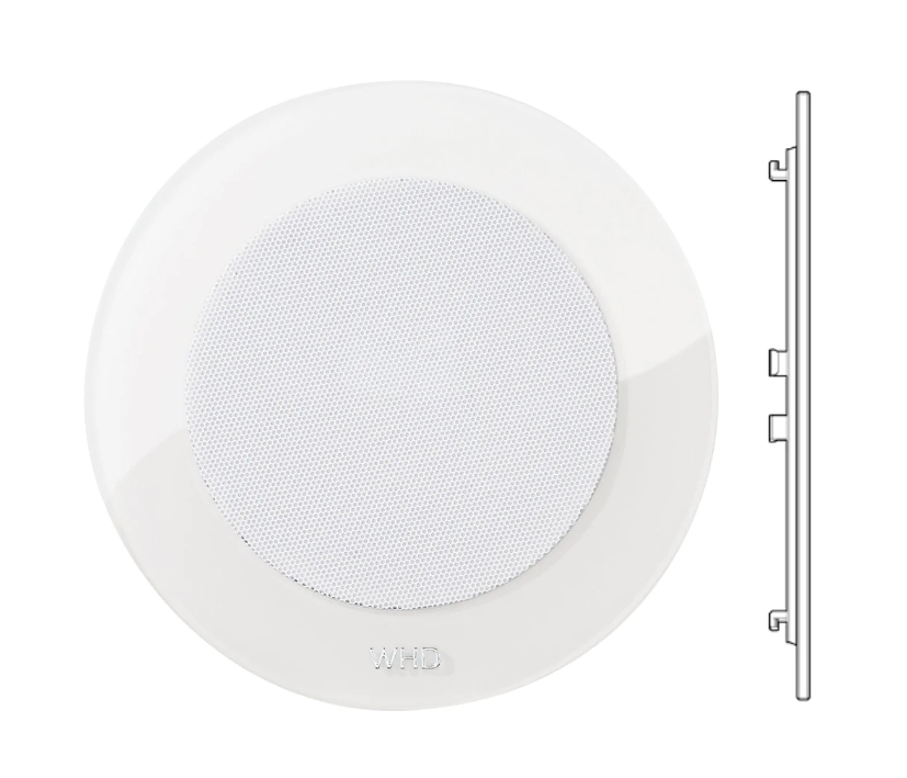 88-500-01535_AGBW_R240W_Blende_fuer_MR240_B01 Blende Abdeckung Acrylglas Weiss Rund für MR240 Lautsprecher AGBW R240W