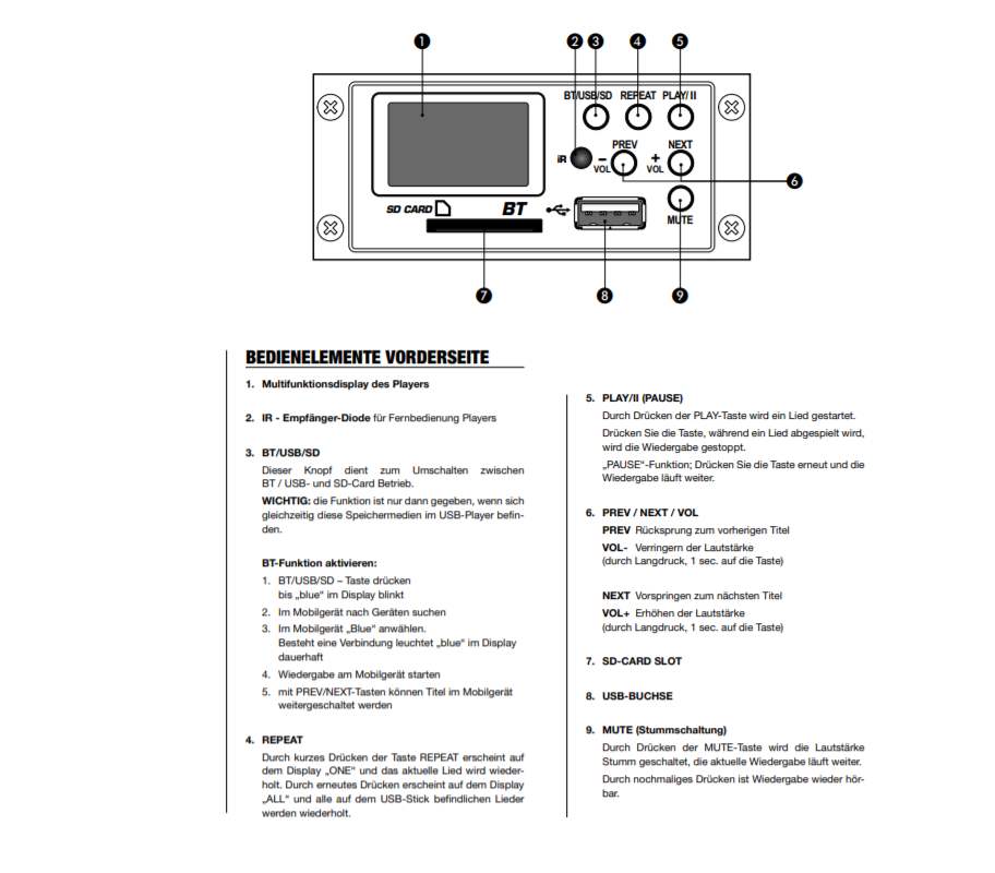 Bluetooth_USB_SD_Modul_88-404-00767_Bedienung