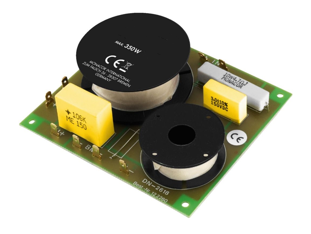 2wege_Weiche_350W_85-775-01170 2-wege Weiche 350Watt 3kHz DN-2618 für 8-Ohm oder 4-Ohm verwendbar