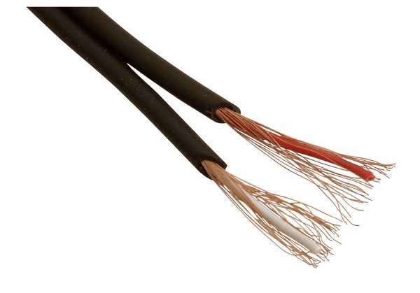 42-684-00014_bild5375454665 100m Diodenkabel NF-Kabel 2x0.14mm geschirmtes Flachkabel 5,0x2,8mm geschirmt