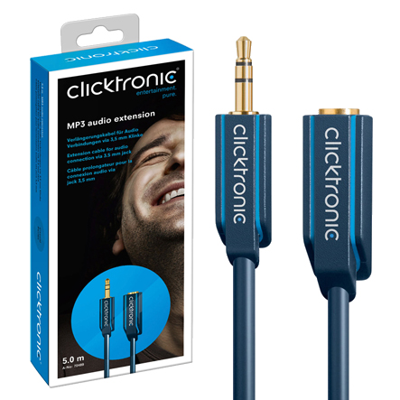 42-685-00640_bild_2 1,5m Klinkenkabel Verlängerung 3,5mm Klinke Stereo Stecker auf Buchse OFC