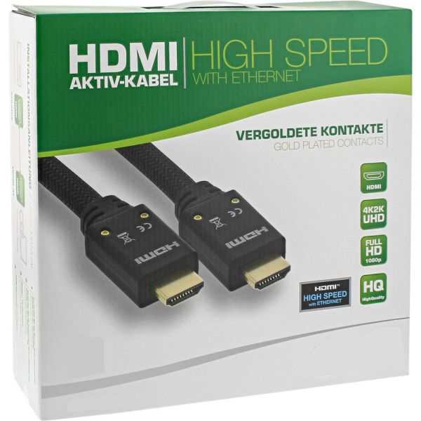 20m HDMI Aktiv Kabel mit HDMI-Verstärker