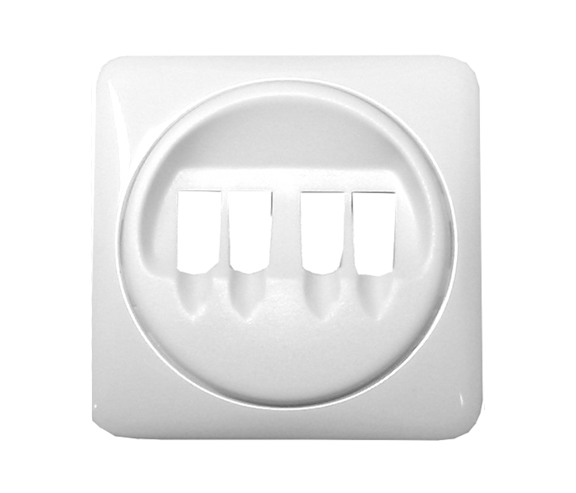 85-771-06715_creo_Lautsprecher_Blende Innenblende zur Stereo Lautsprecherdose 2-teilig Creo Ultraweiss