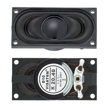 83-762-04510-mini-ls-k2040-b 40mm Lautsprecher 40x20mm 8Ohm 2W IP64 Kleinlautsprecher